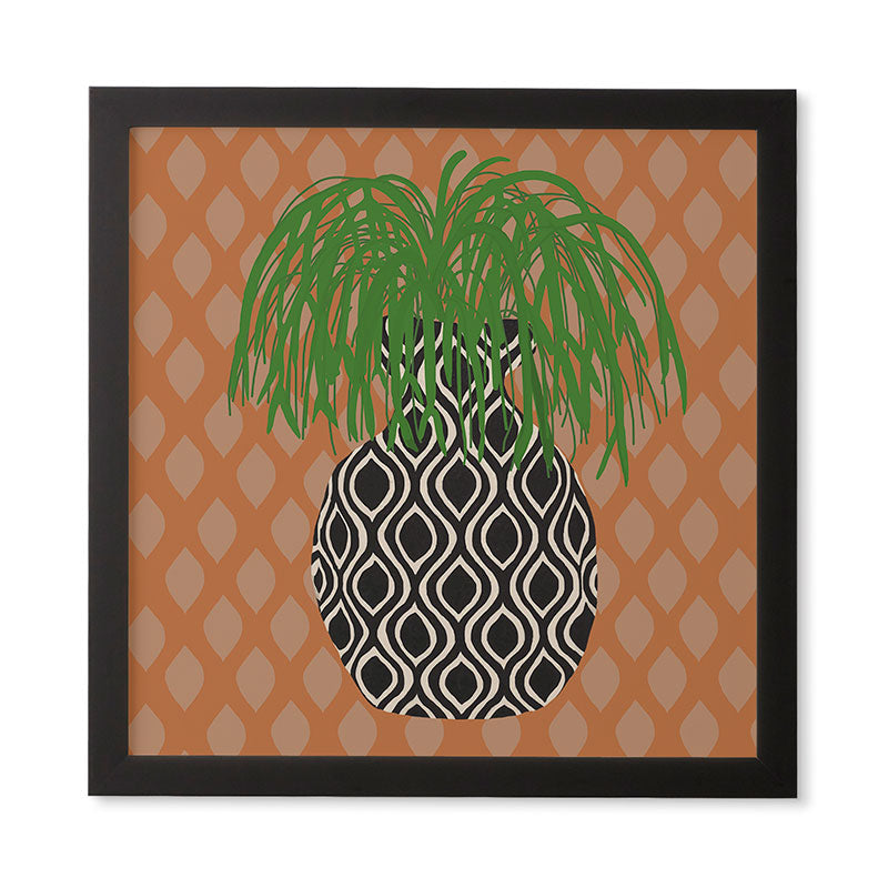 Coco de Paris Green plant retro style 3 Framed Wall Art