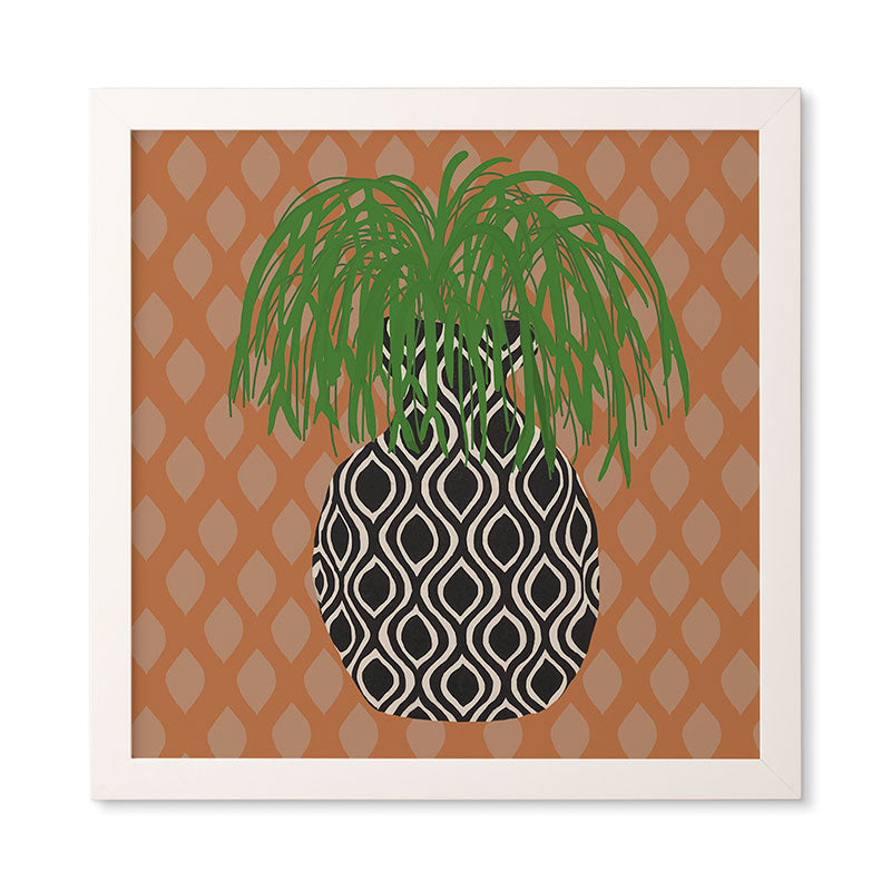 Coco de Paris Green plant retro style 3 Framed Wall Art