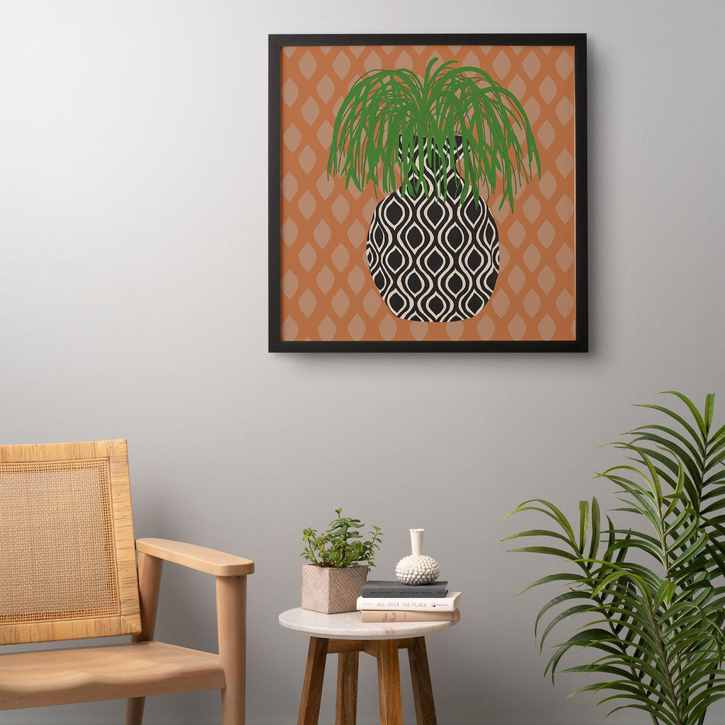 Coco de Paris Green plant retro style 3 Framed Wall Art