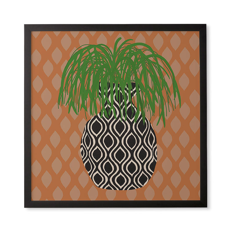 Coco de Paris Green plant retro style 3 Framed Wall Art