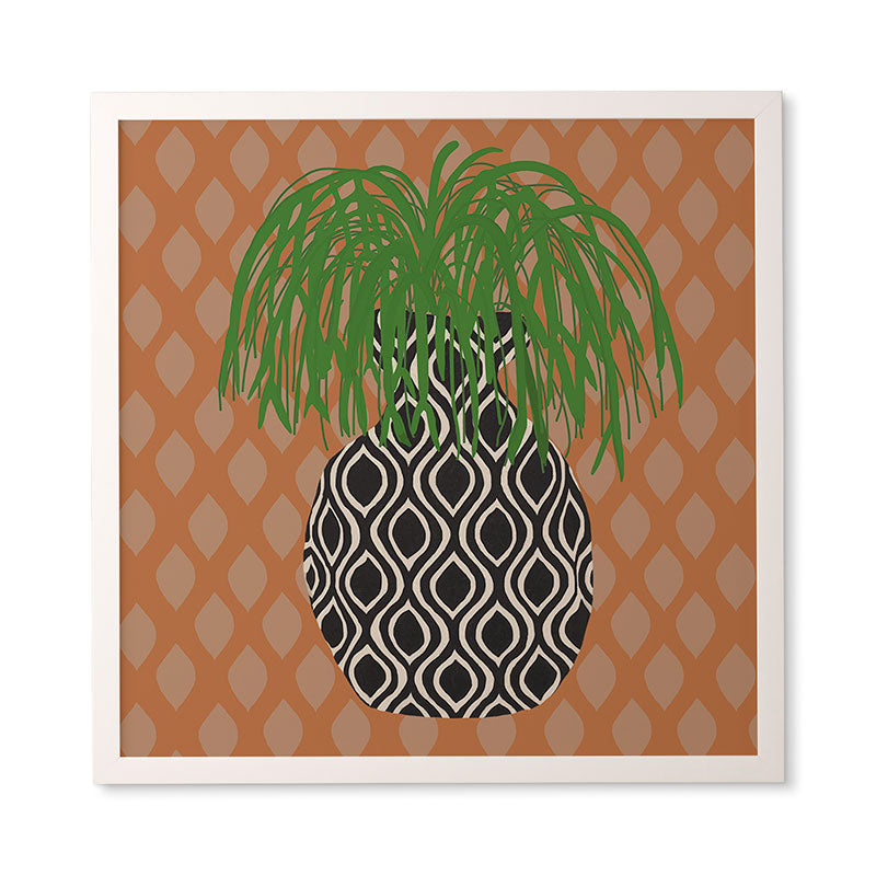 Coco de Paris Green plant retro style 3 Framed Wall Art