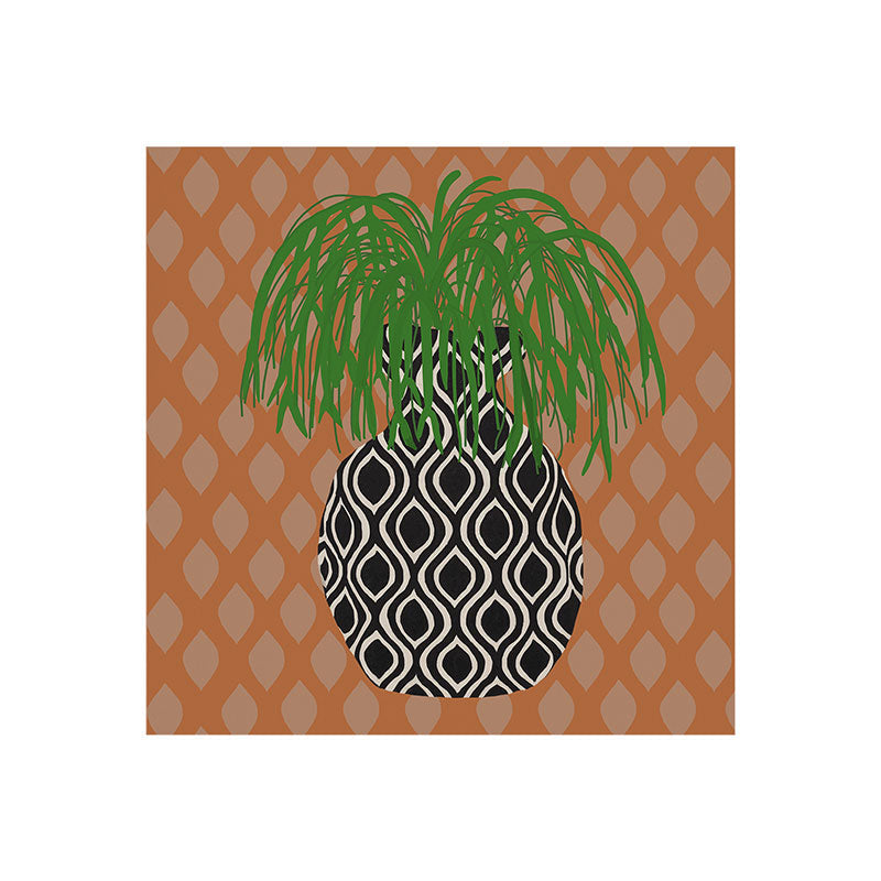Coco de Paris Green plant retro style 3 Art Print