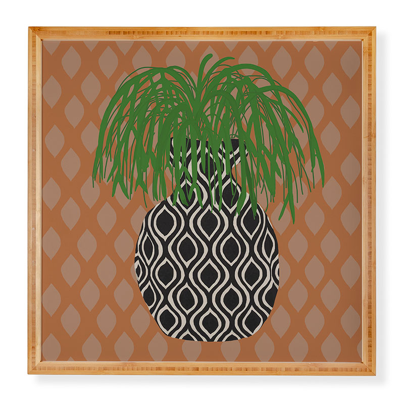 Coco de Paris Green plant retro style 3 Framed Wall Art