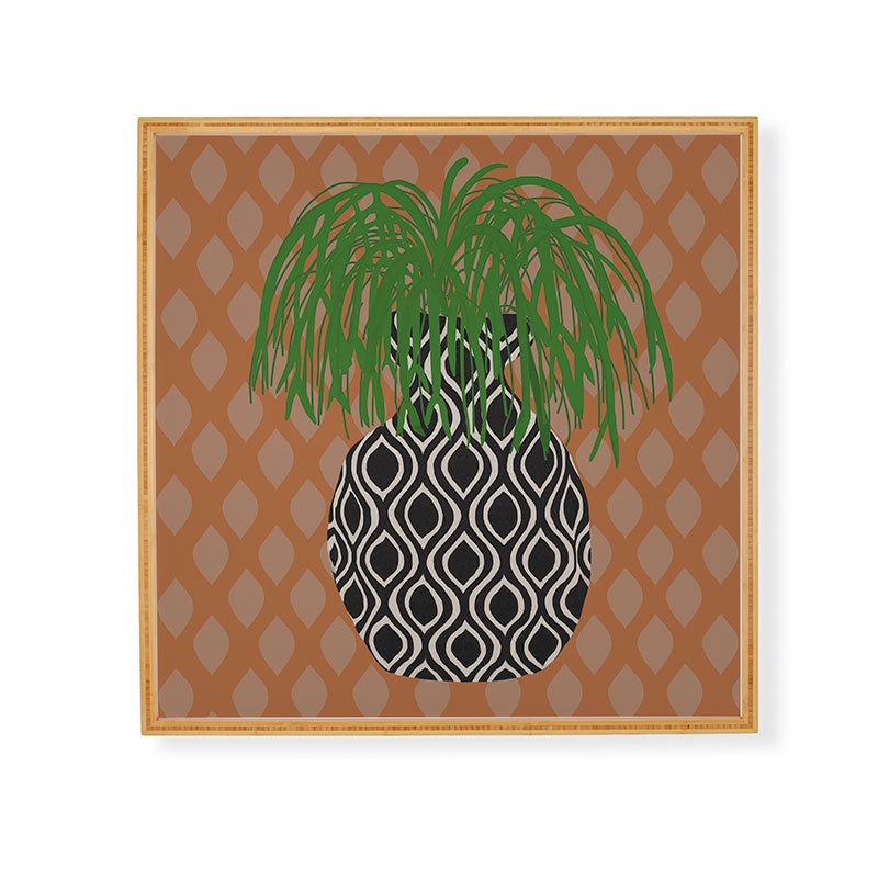 Coco de Paris Green plant retro style 3 Framed Wall Art