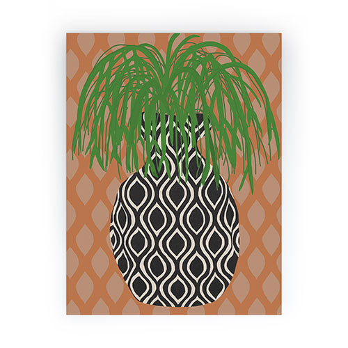 Coco de Paris Green plant retro style 3 Mini Art Print