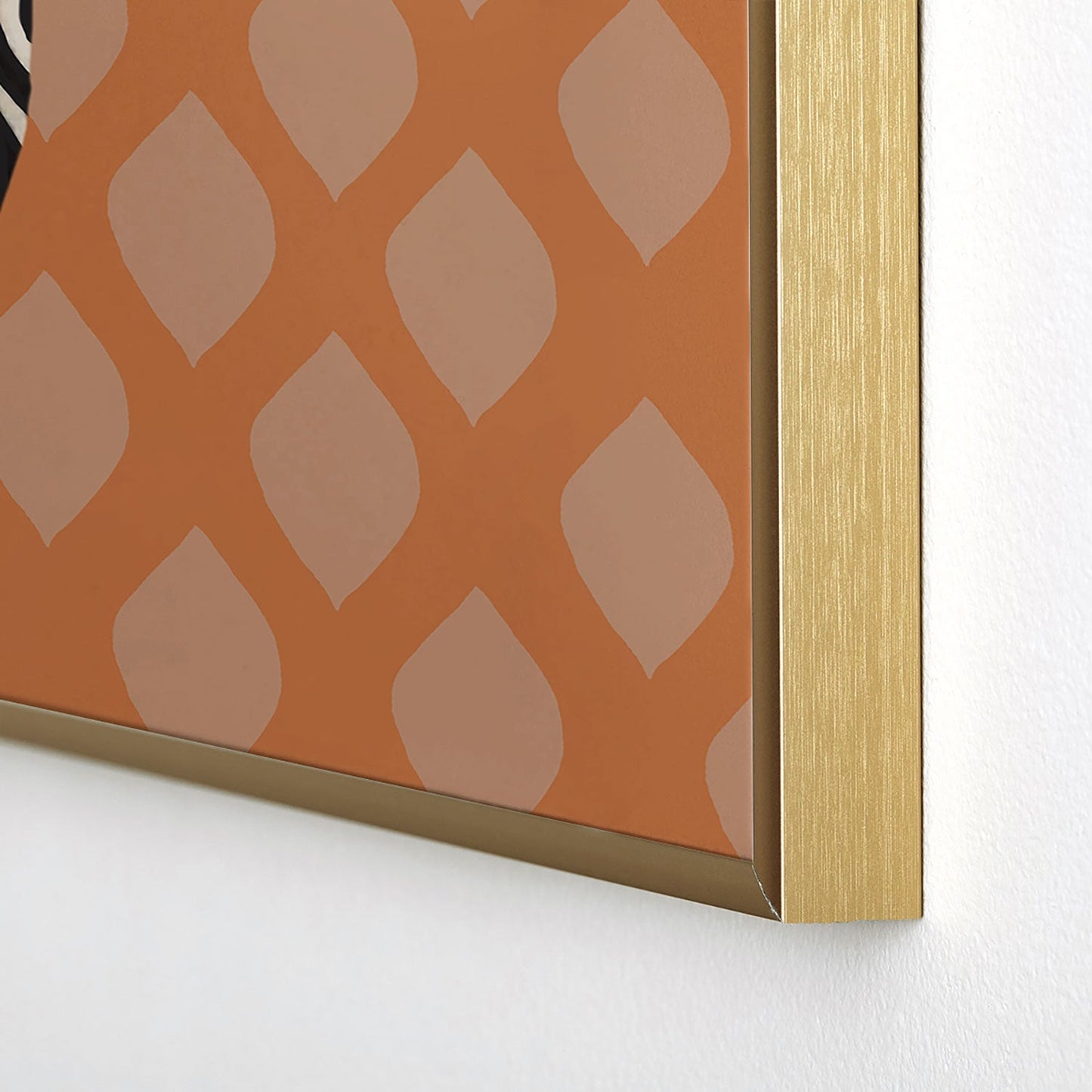 Coco de Paris Green plant retro style 3 Square Metal Framed Art Print