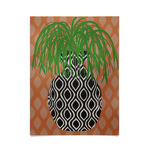Coco de Paris Green plant retro style 3 Poster
