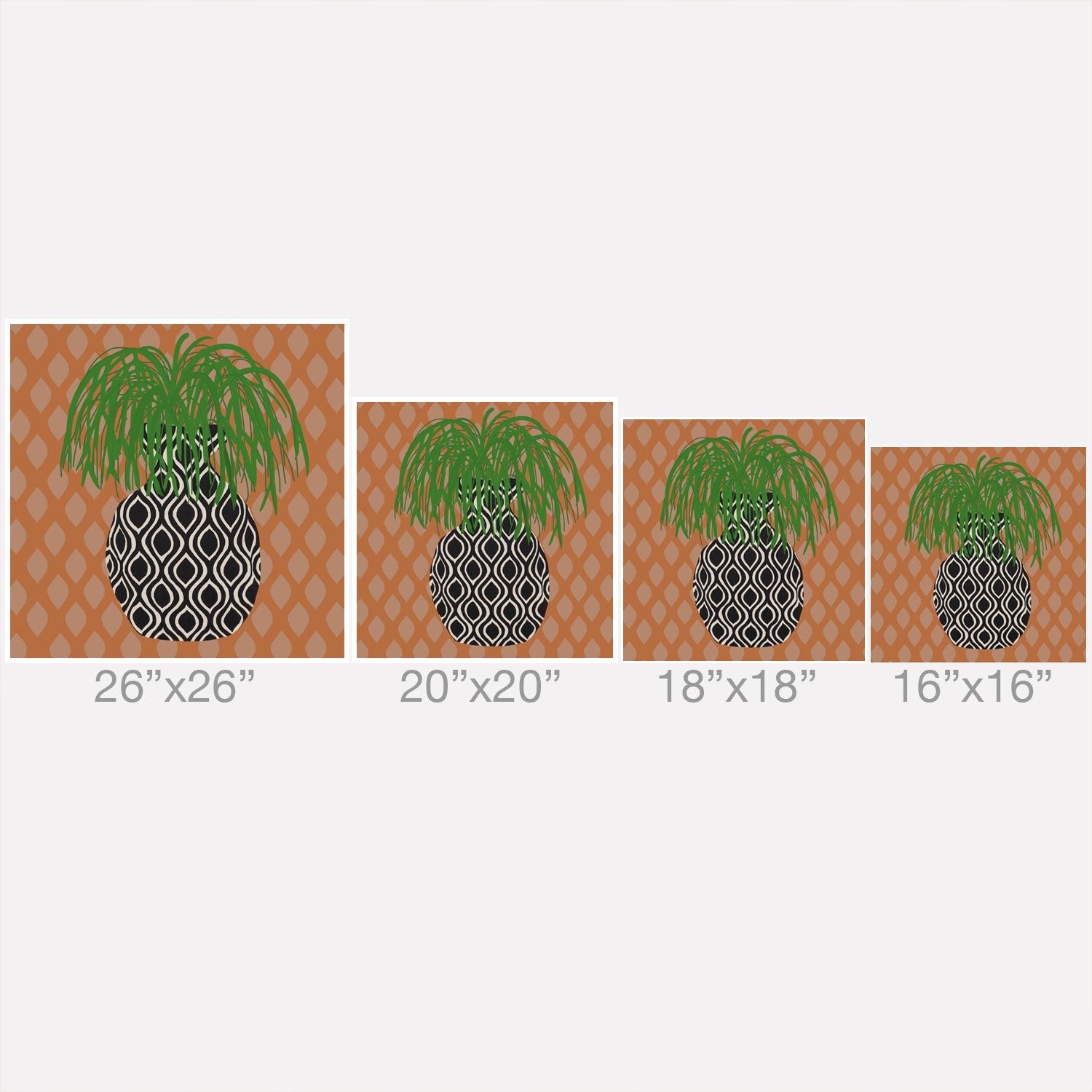 Coco de Paris Green plant retro style 3 Outdoor Throw Pillow