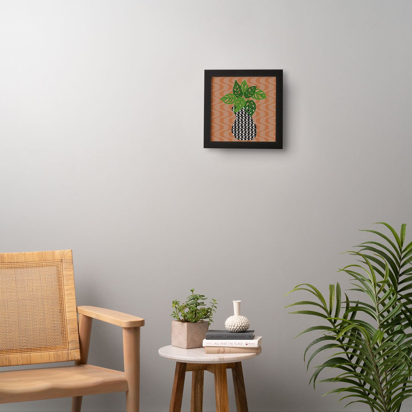 Coco de Paris Green plant retro style 4 Framed Wall Art