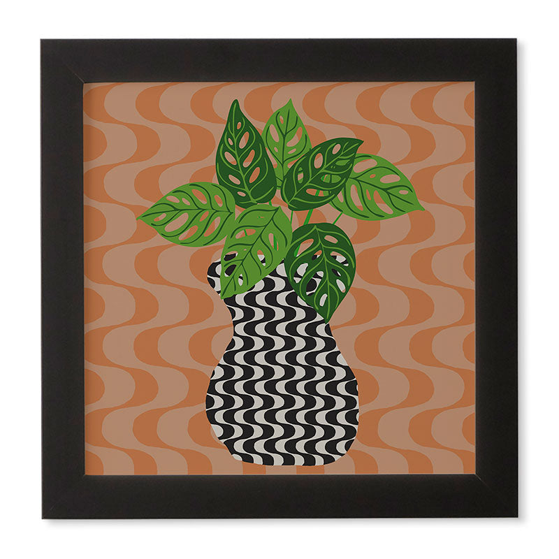 Coco de Paris Green plant retro style 4 Framed Wall Art