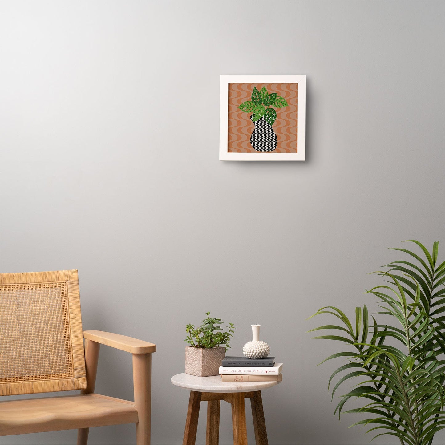 Coco de Paris Green plant retro style 4 Framed Wall Art