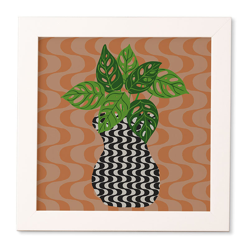 Coco de Paris Green plant retro style 4 Framed Wall Art