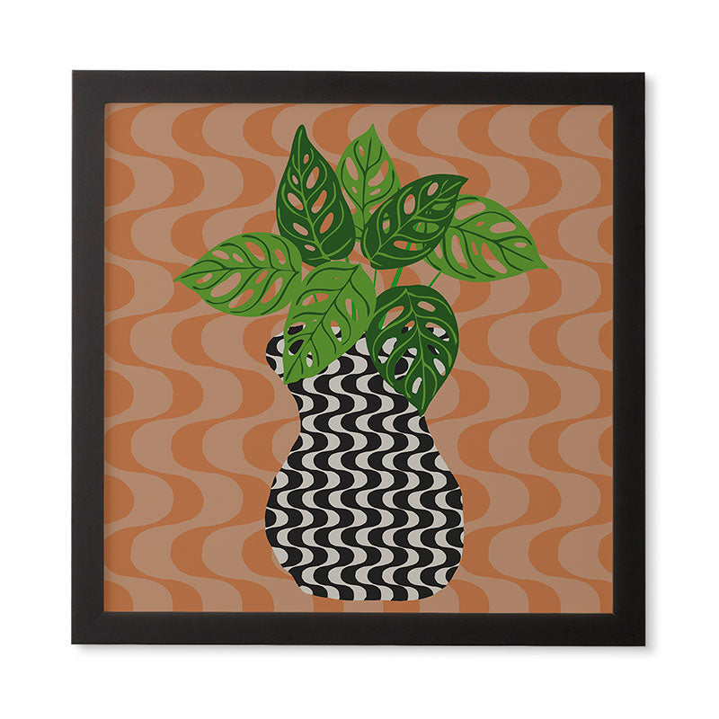 Coco de Paris Green plant retro style 4 Framed Wall Art