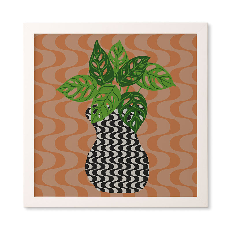 Coco de Paris Green plant retro style 4 Framed Wall Art