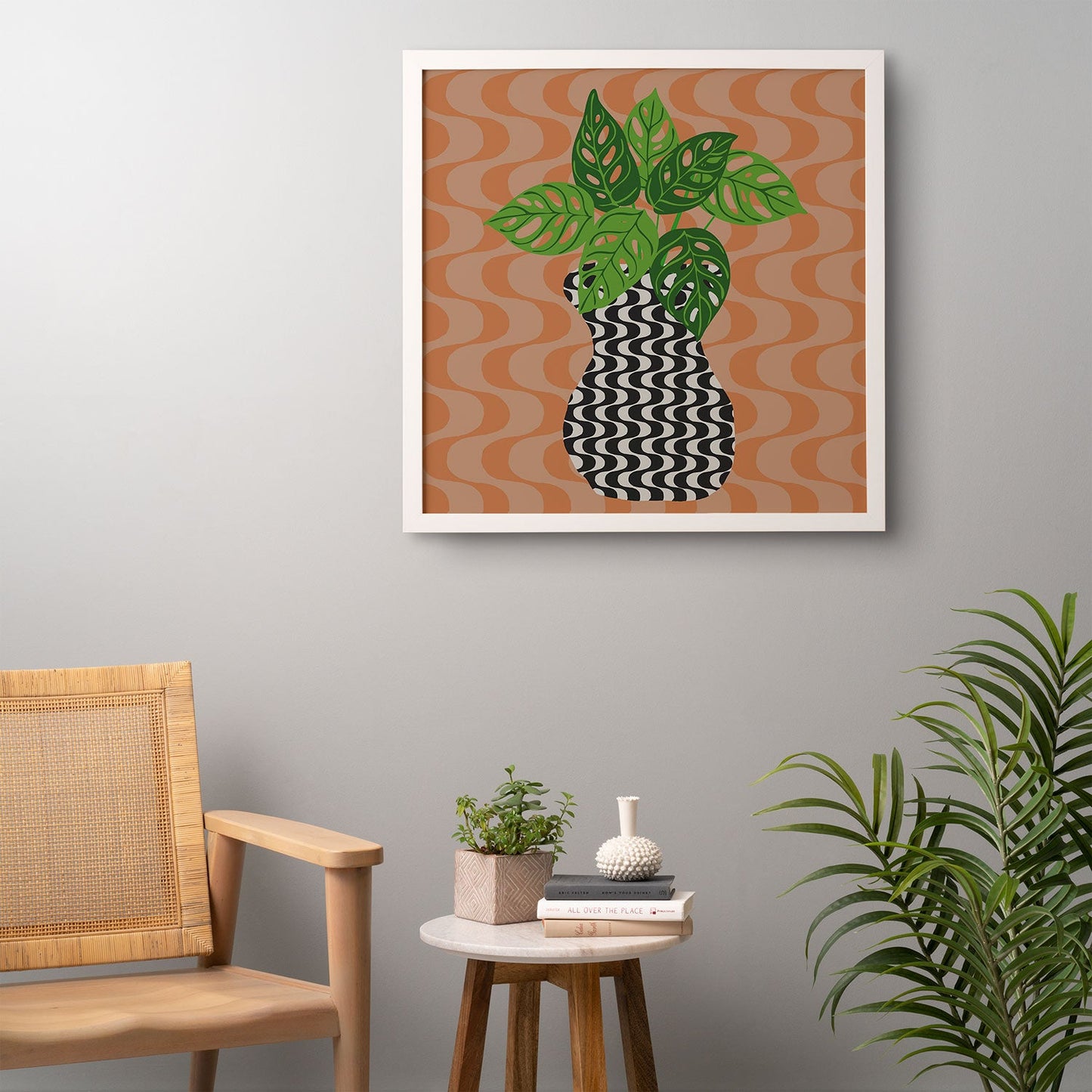 Coco de Paris Green plant retro style 4 Framed Wall Art