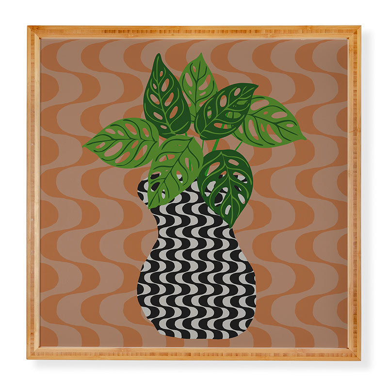 Coco de Paris Green plant retro style 4 Framed Wall Art