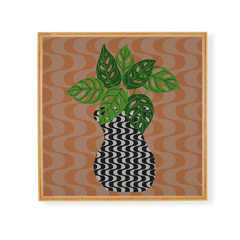 Coco de Paris Green plant retro style 4 Framed Wall Art