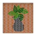 Coco de Paris Green plant retro style 4 Square Tray