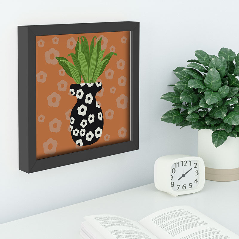Coco de Paris Green plant retro style 5 Recessed Framing Square