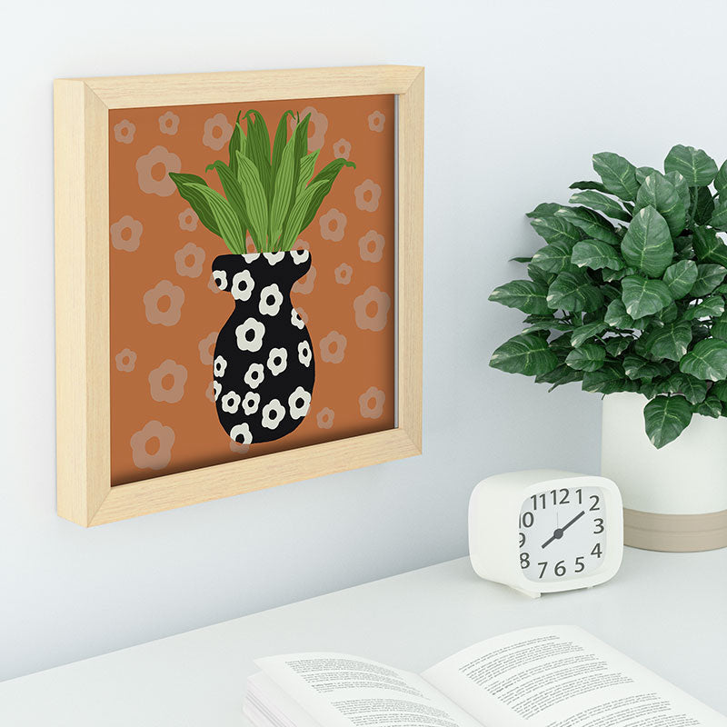 Coco de Paris Green plant retro style 5 Recessed Framing Square
