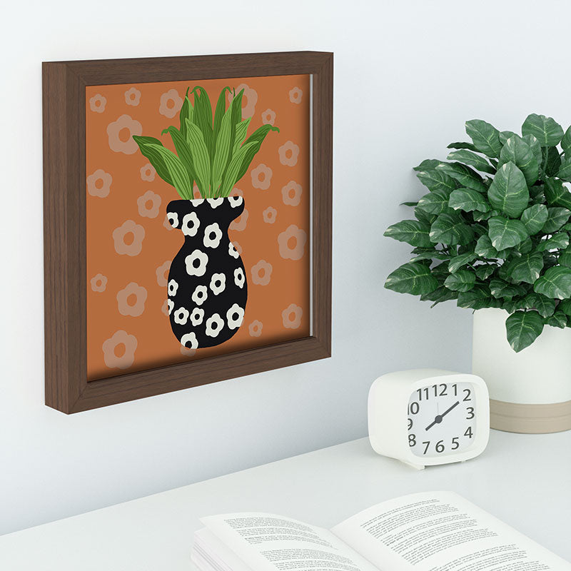Coco de Paris Green plant retro style 5 Recessed Framing Square