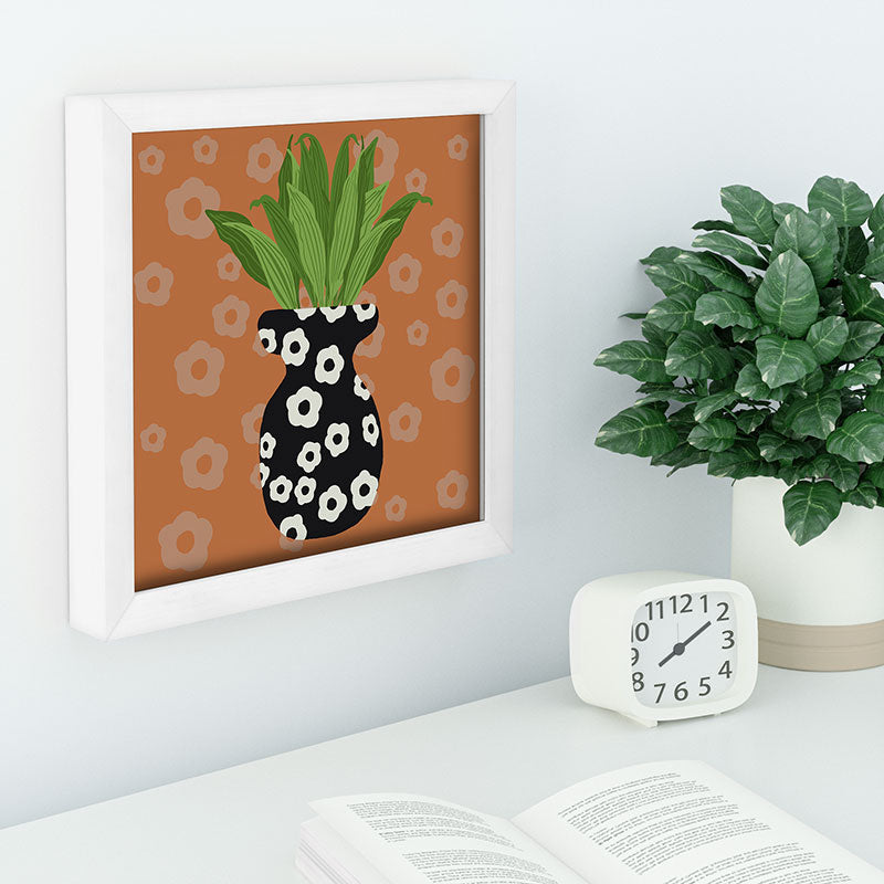 Coco de Paris Green plant retro style 5 Recessed Framing Square