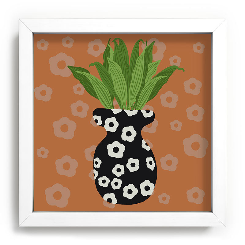 Coco de Paris Green plant retro style 5 Recessed Framing Square