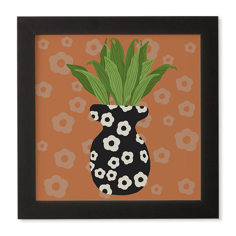 Coco de Paris Green plant retro style 5 Framed Wall Art