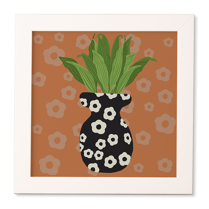 Coco de Paris Green plant retro style 5 Framed Wall Art