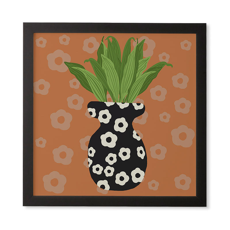 Coco de Paris Green plant retro style 5 Framed Wall Art