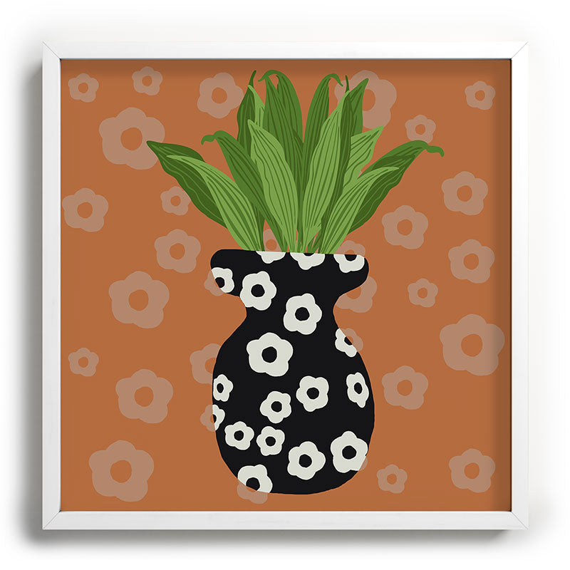 Coco de Paris Green plant retro style 5 Recessed Framing Square