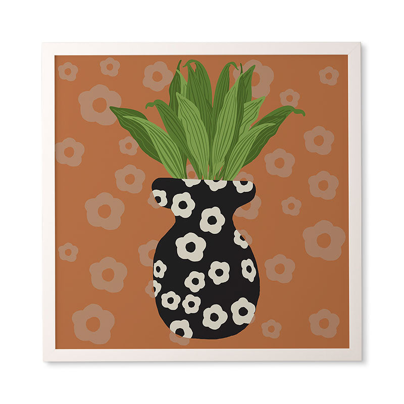 Coco de Paris Green plant retro style 5 Framed Wall Art