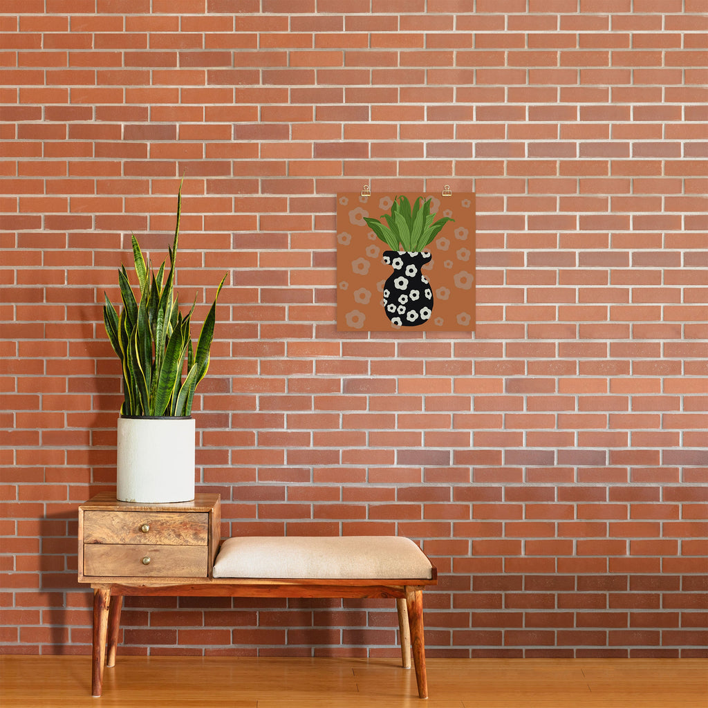 Coco de Paris Green plant retro style 5 Art Print