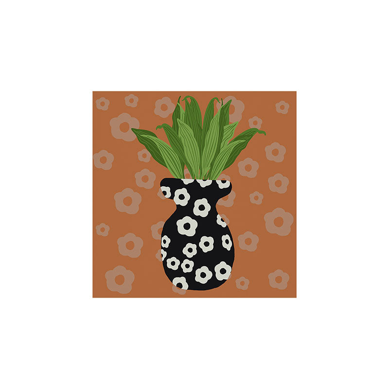 Coco de Paris Green plant retro style 5 Art Print