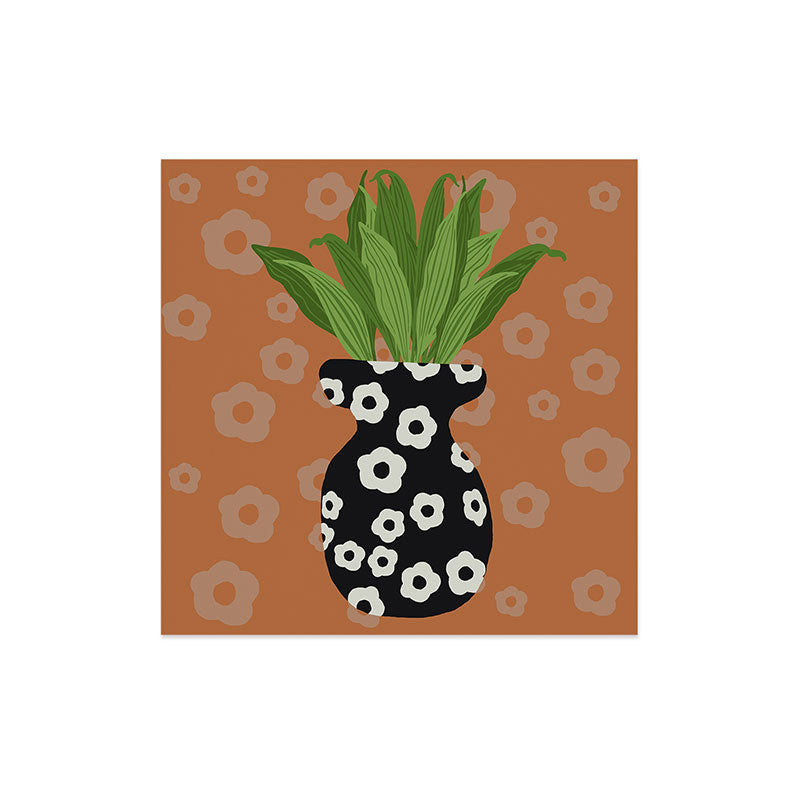 Coco de Paris Green plant retro style 5 Art Print