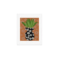 Coco de Paris Green plant retro style 5 Art Print
