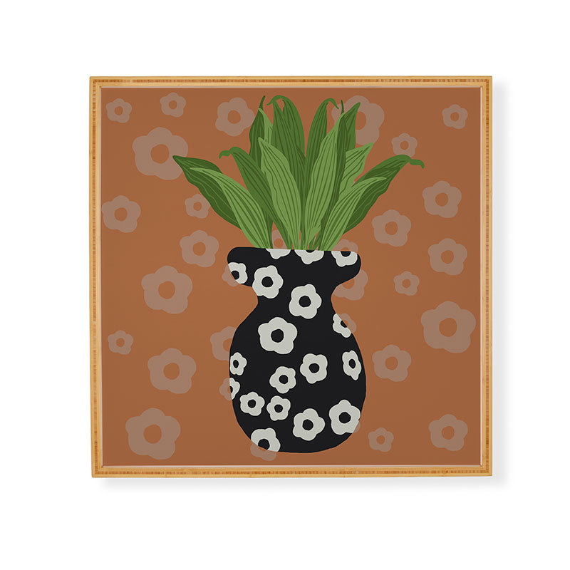 Coco de Paris Green plant retro style 5 Framed Wall Art