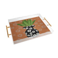 Coco de Paris Green plant retro style 5 Acrylic Tray