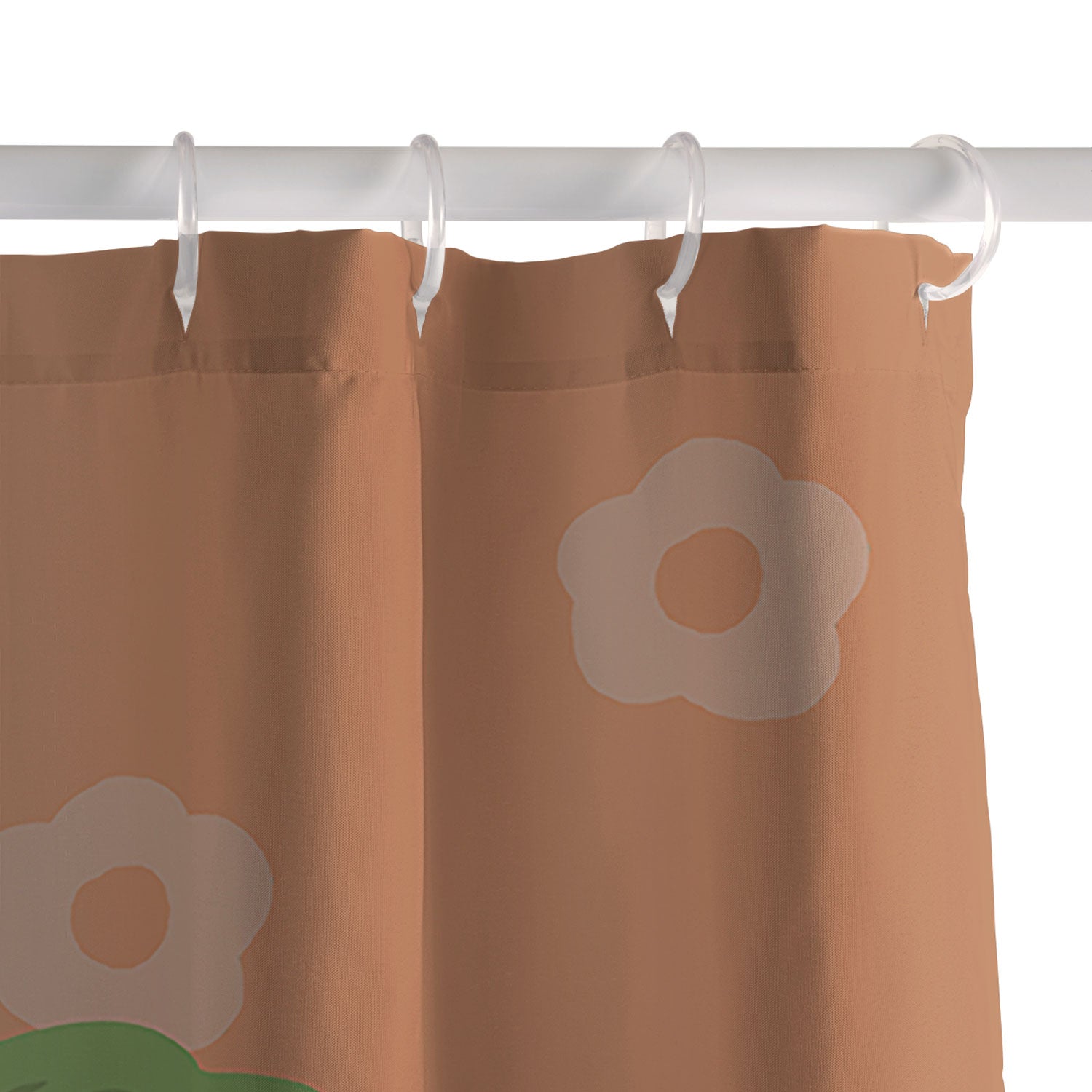 Coco de Paris Green plant retro style 5 Shower Curtain