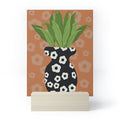 Coco de Paris Green plant retro style 5 Mini Art Print