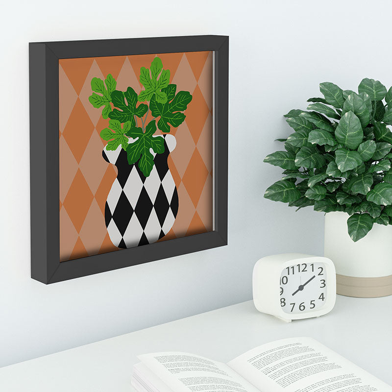 Coco de Paris Green plant retro style 6 Recessed Framing Square