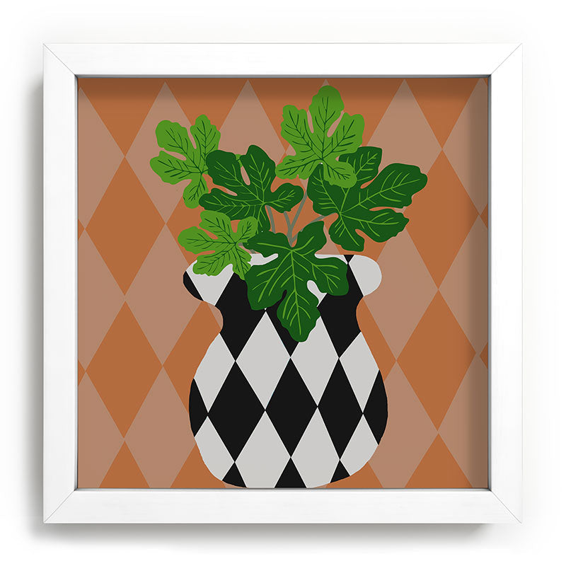 Coco de Paris Green plant retro style 6 Recessed Framing Square