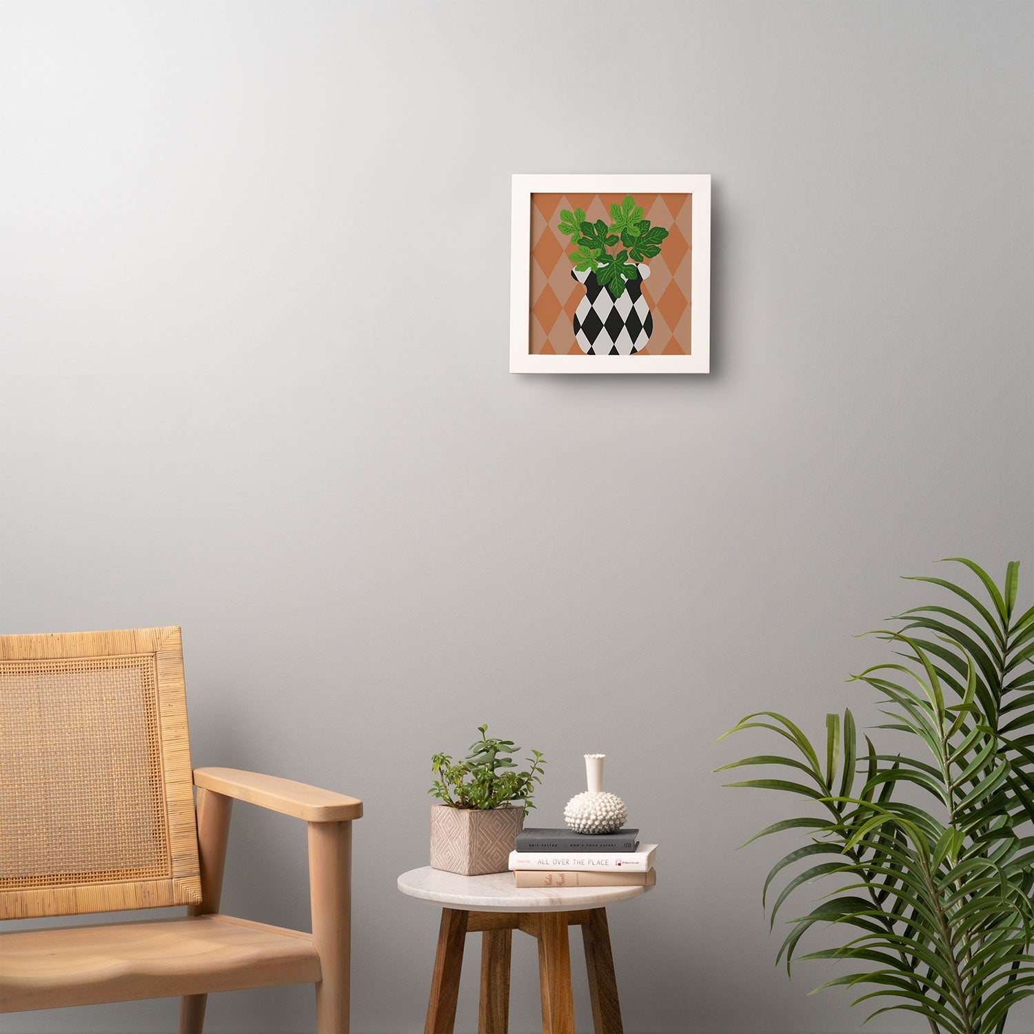 Coco de Paris Green plant retro style 6 Framed Wall Art