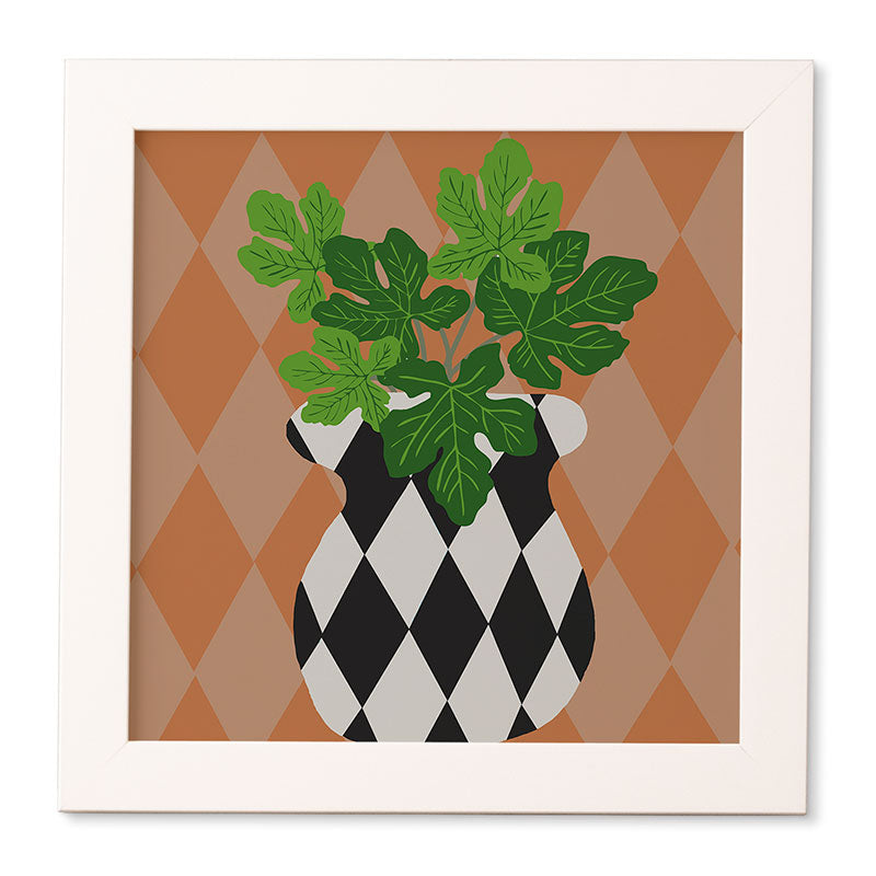 Coco de Paris Green plant retro style 6 Framed Wall Art