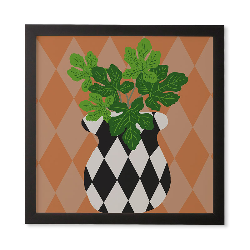 Coco de Paris Green plant retro style 6 Framed Wall Art