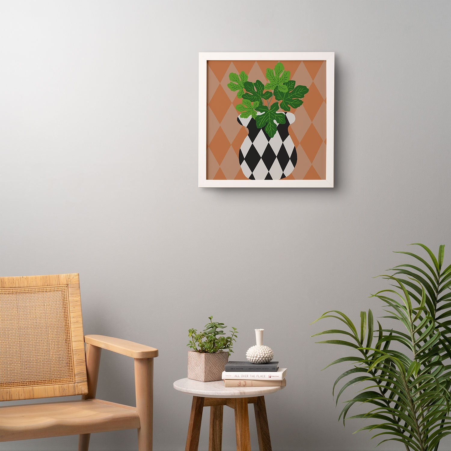 Coco de Paris Green plant retro style 6 Framed Wall Art