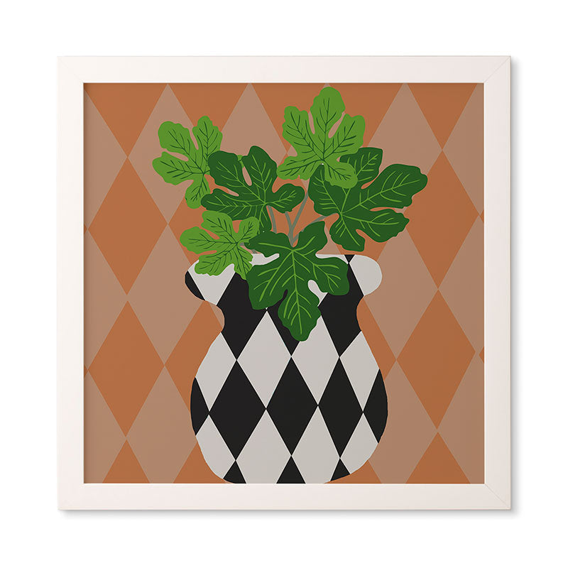 Coco de Paris Green plant retro style 6 Framed Wall Art