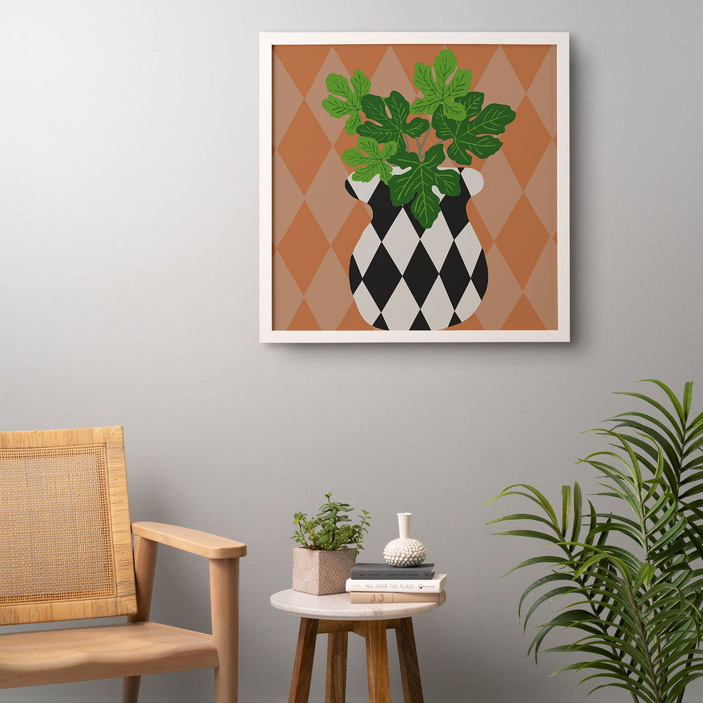 Coco de Paris Green plant retro style 6 Framed Wall Art
