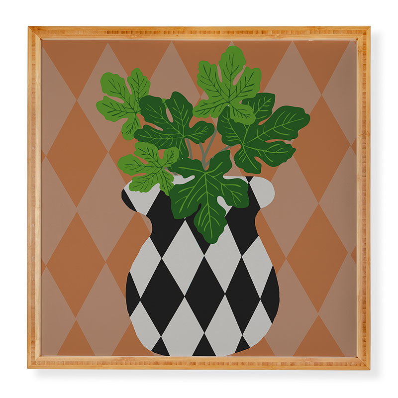 Coco de Paris Green plant retro style 6 Framed Wall Art