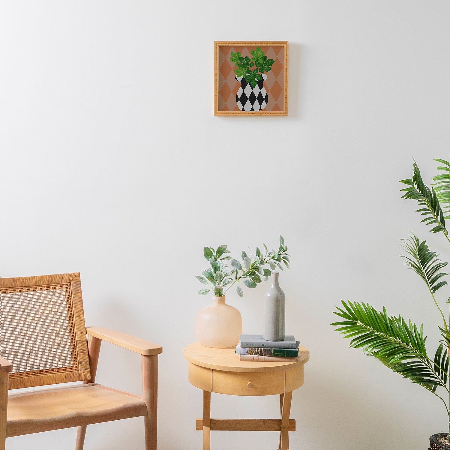 Coco de Paris Green plant retro style 6 Framed Wall Art